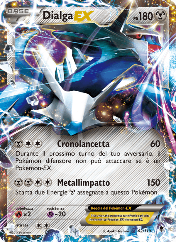Dialga EX, card 62 from Forze Spettrali