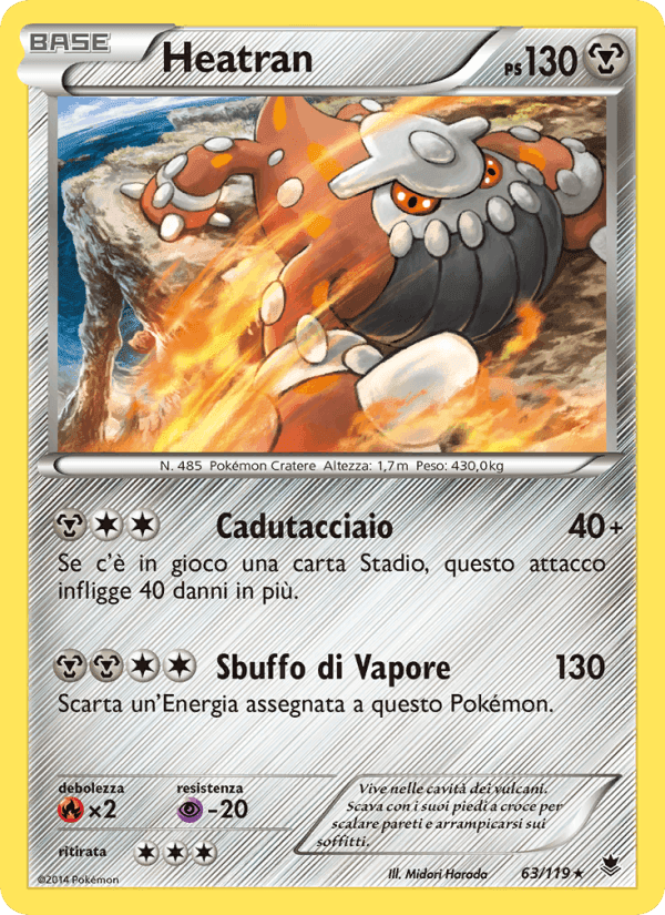 Heatran, card 63 from Forze Spettrali
