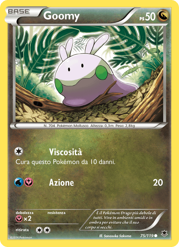 Goomy, carta 75 di Forze Spettrali