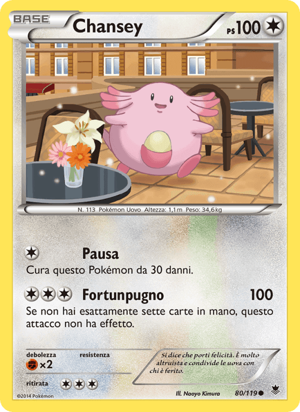 Chansey, carte 80 de Forze Spettrali