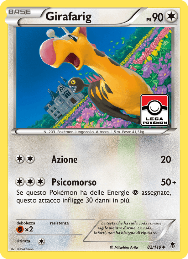 Girafarig, carta 82 di Forze Spettrali