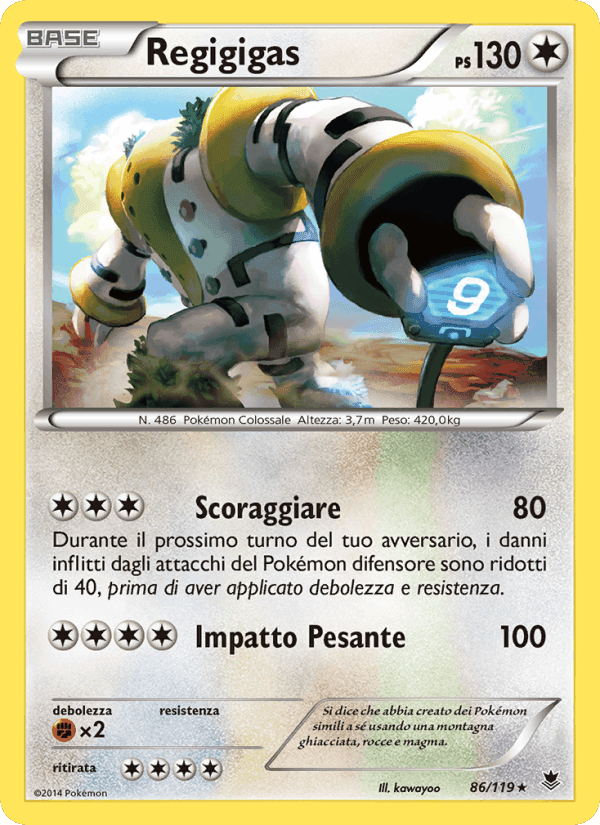 Regigigas, carta 86 di Forze Spettrali