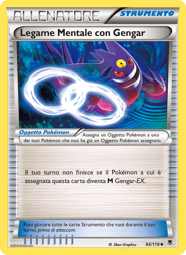 Legame Mentale con Gengar, carta 95 di Forze Spettrali