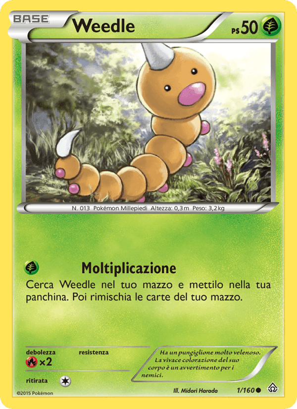 Weedle, carta 1 de Scontro Primordiale