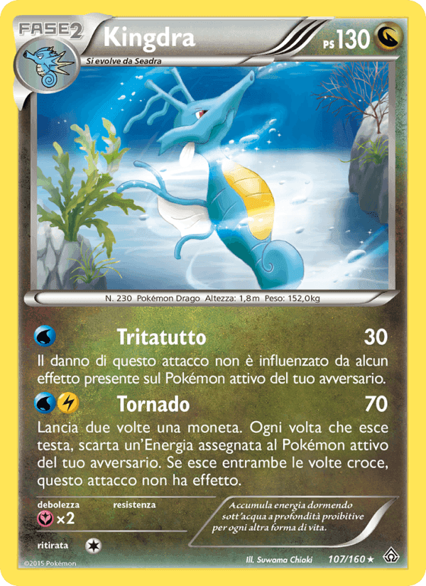 Kingdra, carta 107 di Scontro Primordiale