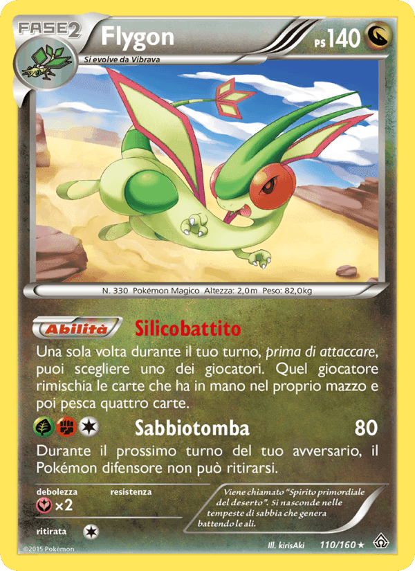 Flygon, carta 110 di Scontro Primordiale