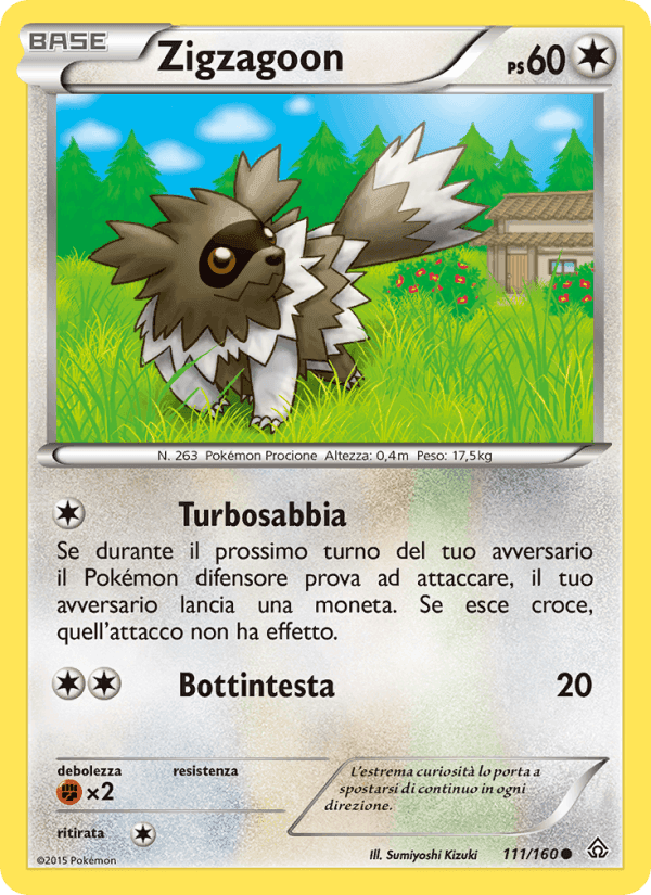 Zigzagoon, carta 111 de Scontro Primordiale