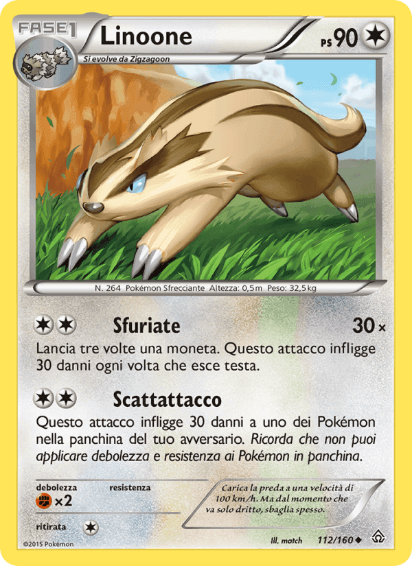 Linoone, carta 112 di Scontro Primordiale