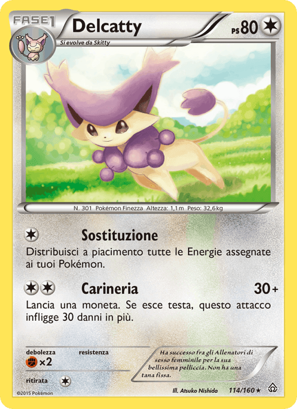 Delcatty, carta 114 di Scontro Primordiale