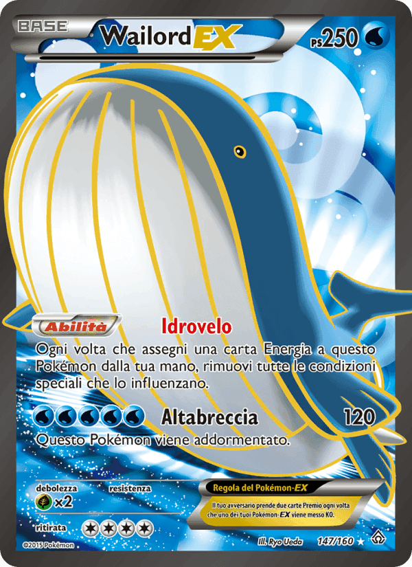 Wailord EX, carta 147 di Scontro Primordiale