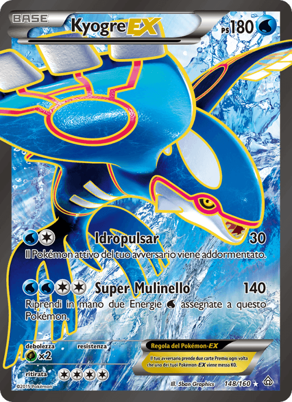 Kyogre EX, carta 148 di Scontro Primordiale