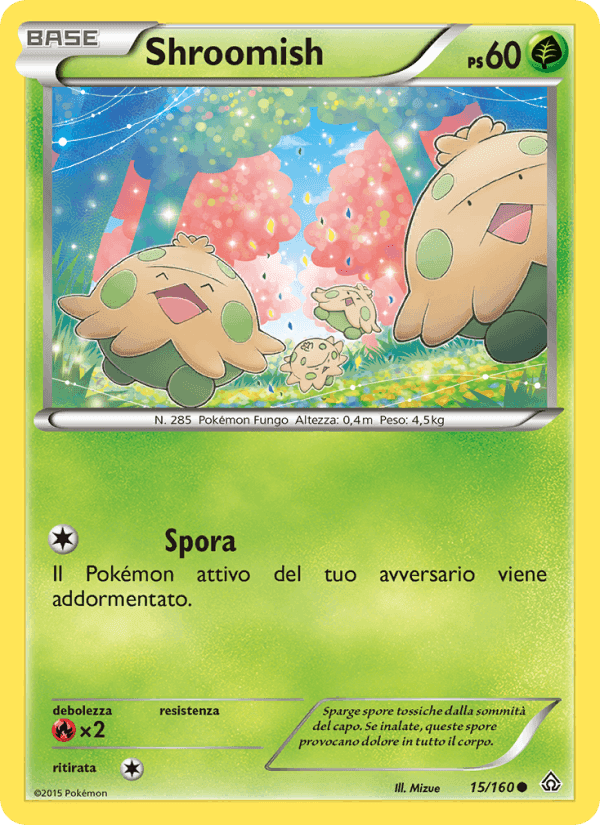 Shroomish, carta 15 de Scontro Primordiale