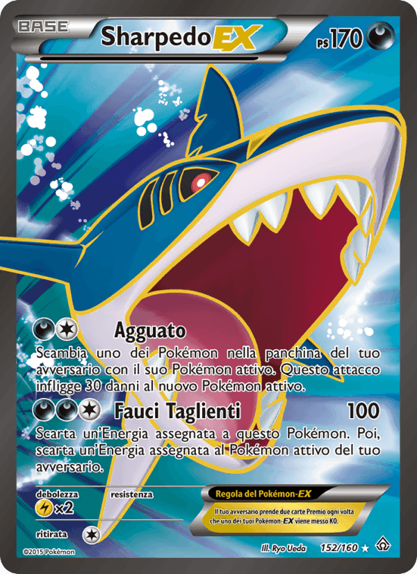 Sharpedo EX, carta 152 di Scontro Primordiale
