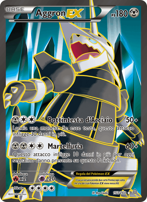 Aggron EX, carta 153 di Scontro Primordiale