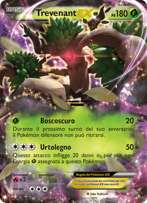 Trevenant EX, carta 19 de Scontro Primordiale