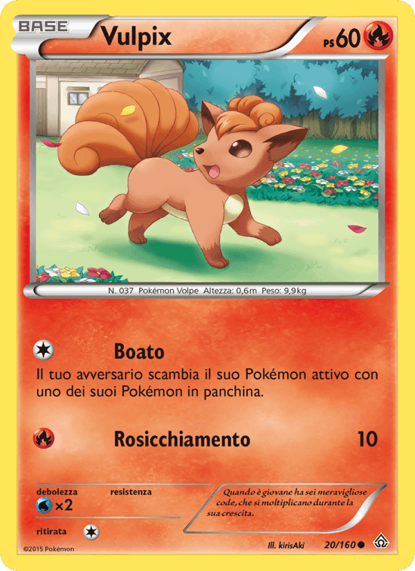 Vulpix, carta 20 de Scontro Primordiale