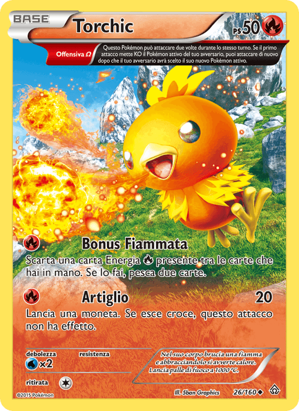 Torchic, carta 26 de Scontro Primordiale