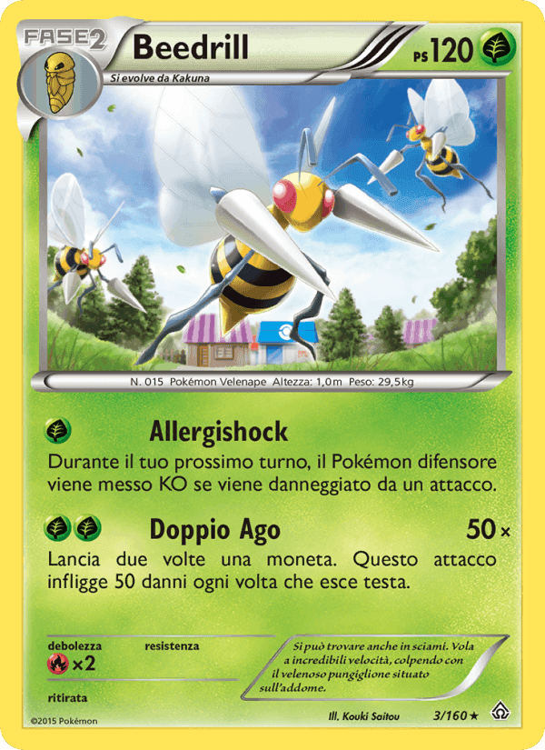 Beedrill, carta 3 di Scontro Primordiale