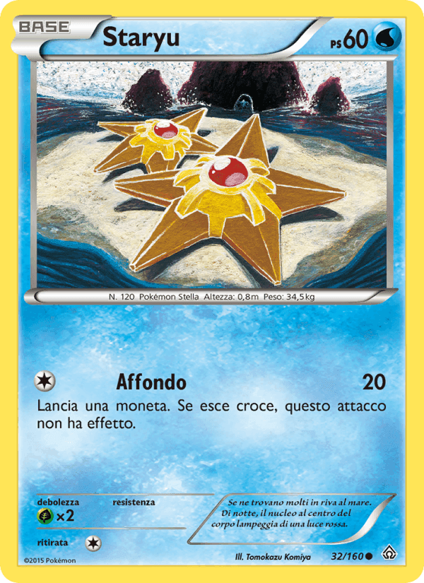 Staryu, carte 32 de Scontro Primordiale