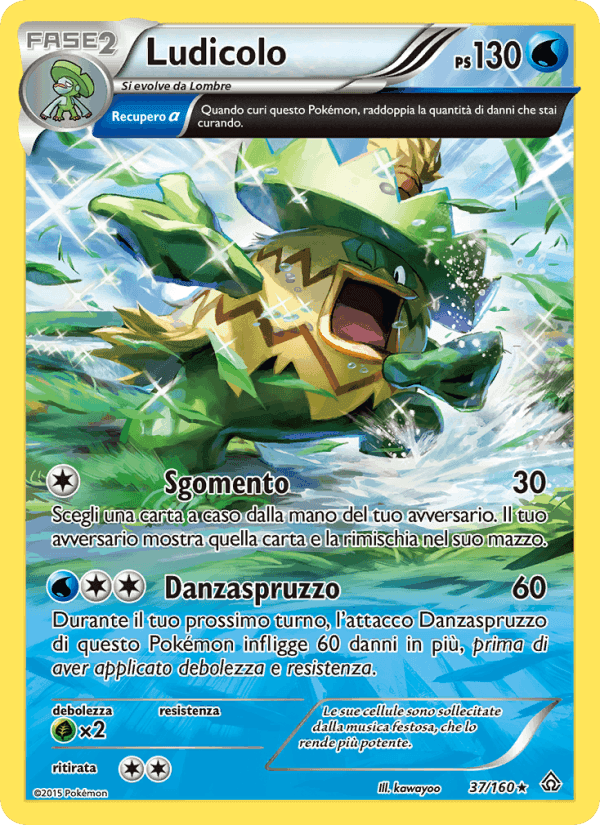 Ludicolo, carta 37 de Scontro Primordiale