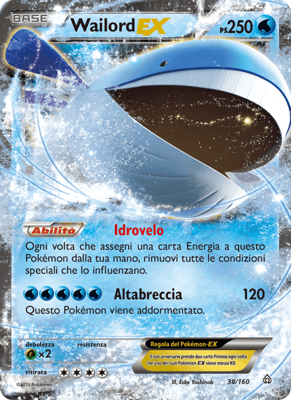 Scontro Primordiale の 38 番、Wailord EX