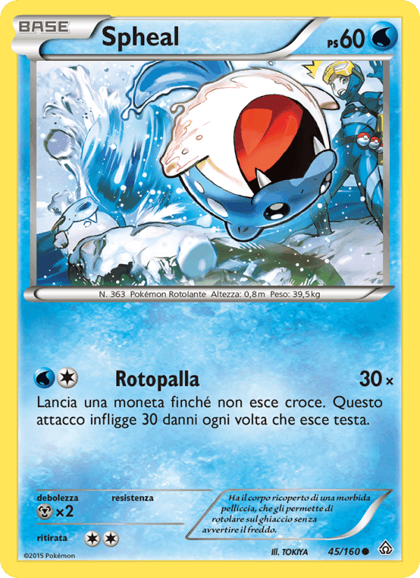 Spheal, card 45 from Scontro Primordiale