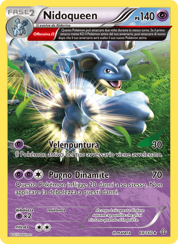 Nidoqueen, carta 69 di Scontro Primordiale