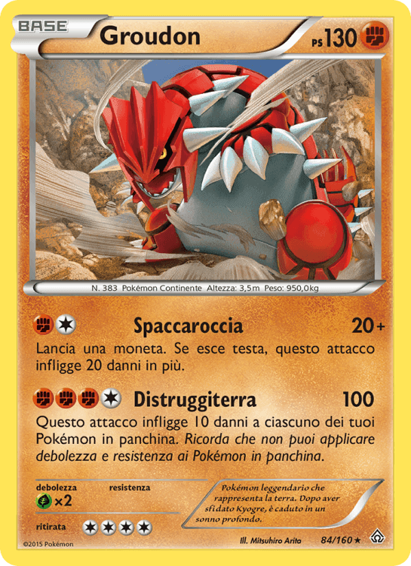 Groudon, carta 84 di Scontro Primordiale