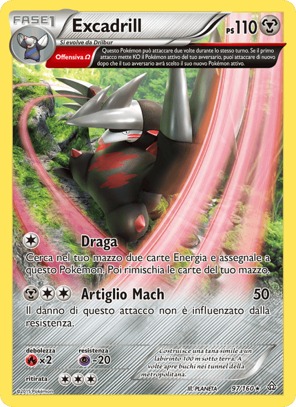 Excadrill, carta 97 di Scontro Primordiale