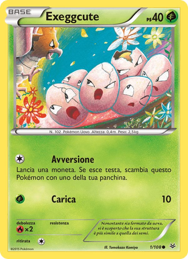Exeggcute, carta 1 di Furie Volanti