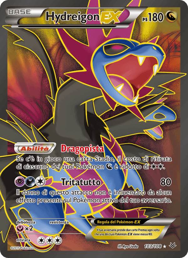 Hydreigon EX, carta 103 di Furie Volanti