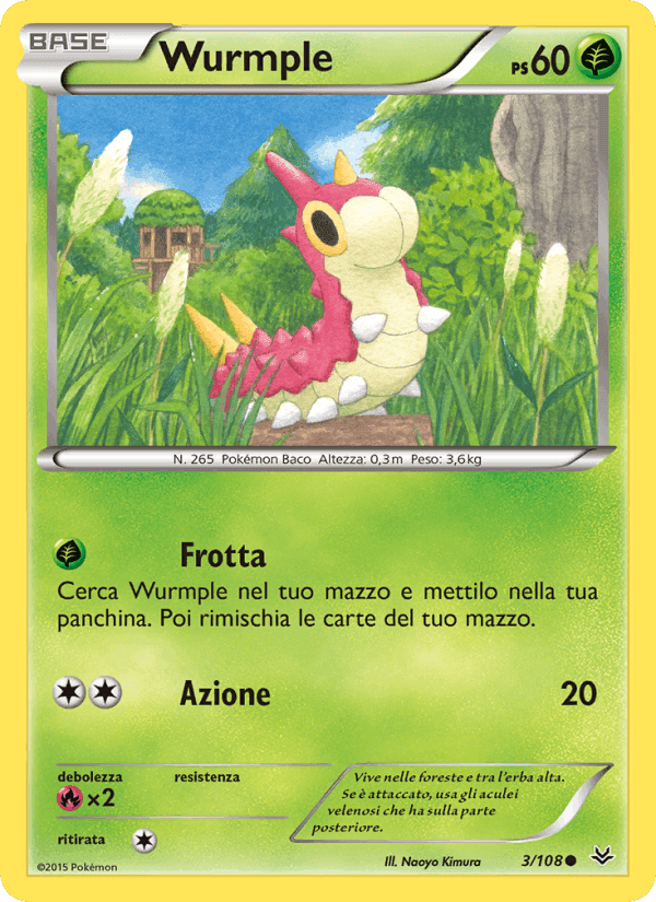 Wurmple, carta 3 di Furie Volanti