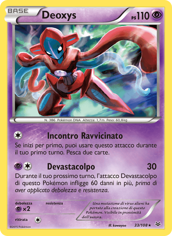 Deoxys, carta 33 di Furie Volanti