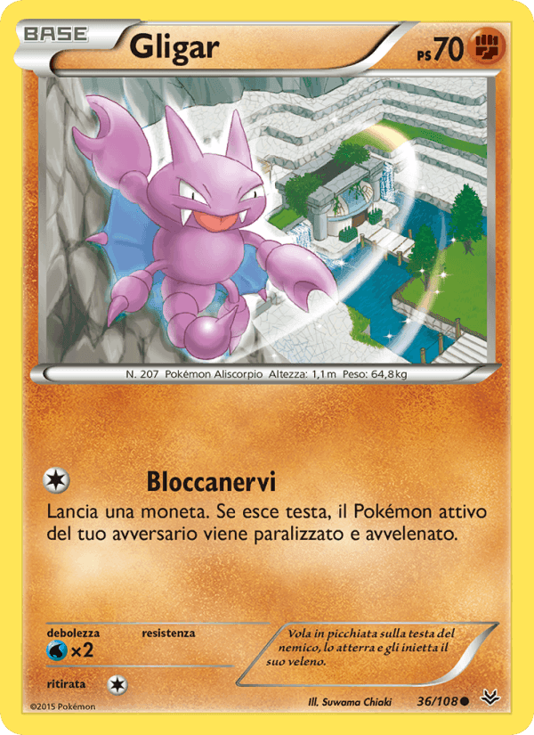Gligar, card 36 from Furie Volanti