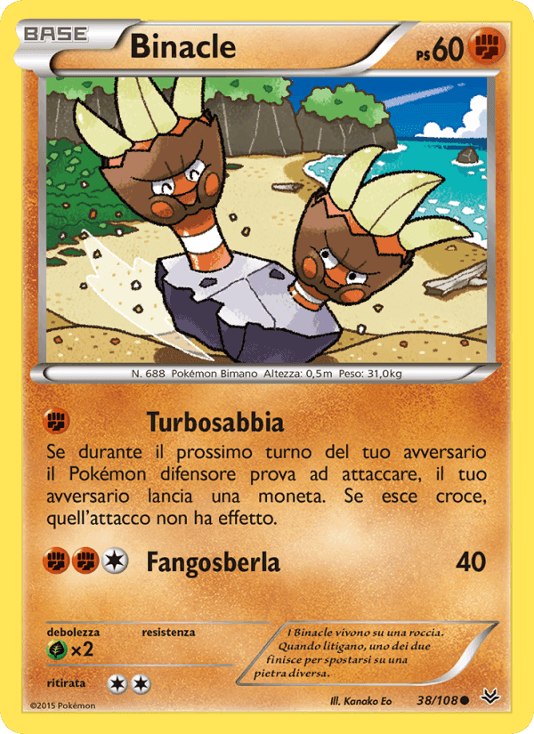 Binacle, carta 38 di Furie Volanti