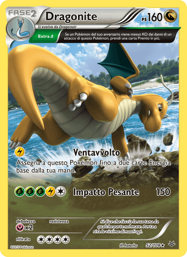 Dragonite, carta 52 di Furie Volanti