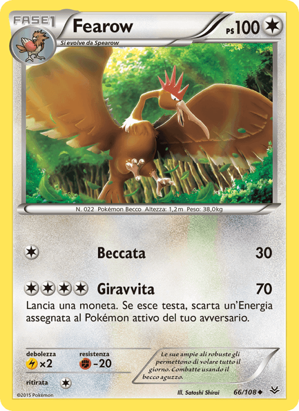Fearow, carta 66 di Furie Volanti