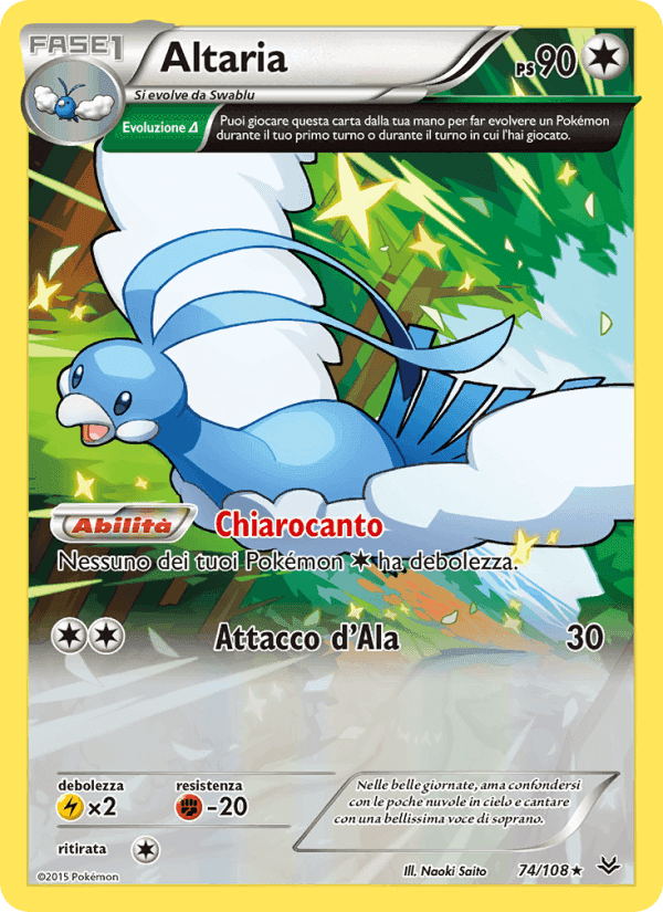 Altaria, carta 74 di Furie Volanti