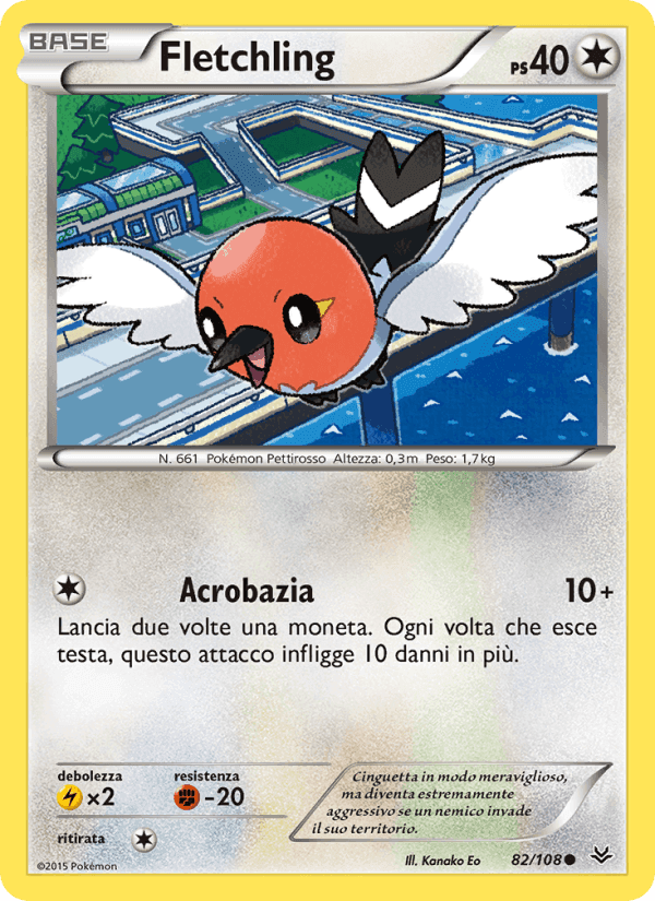 Fletchling, carta 82 di Furie Volanti