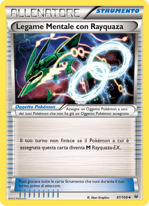 Legame Mentale con Rayquaza, carta 87 di Furie Volanti