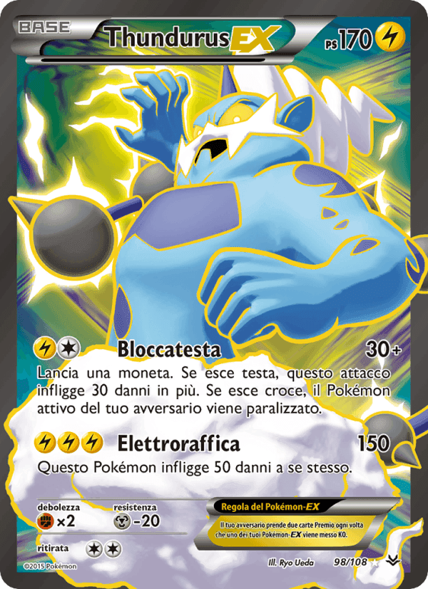 Thundurus EX, carta 98 di Furie Volanti