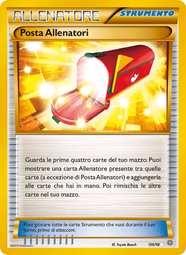 Posta Allenatori, carte 100 de Antiche Origini