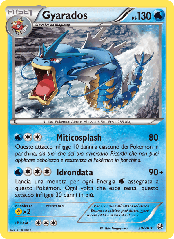 Gyarados, carta 20 di Antiche Origini