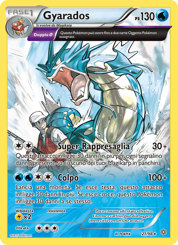 Gyarados, carta 21 de Antiche Origini