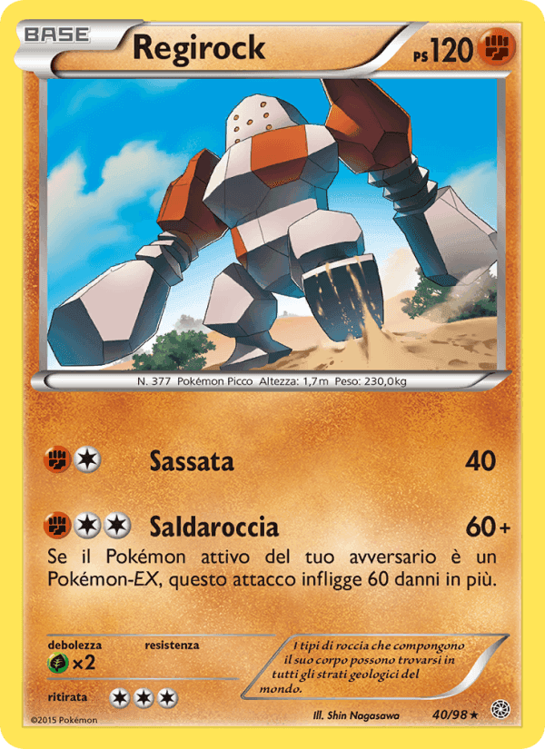Regirock, carta 40 di Antiche Origini