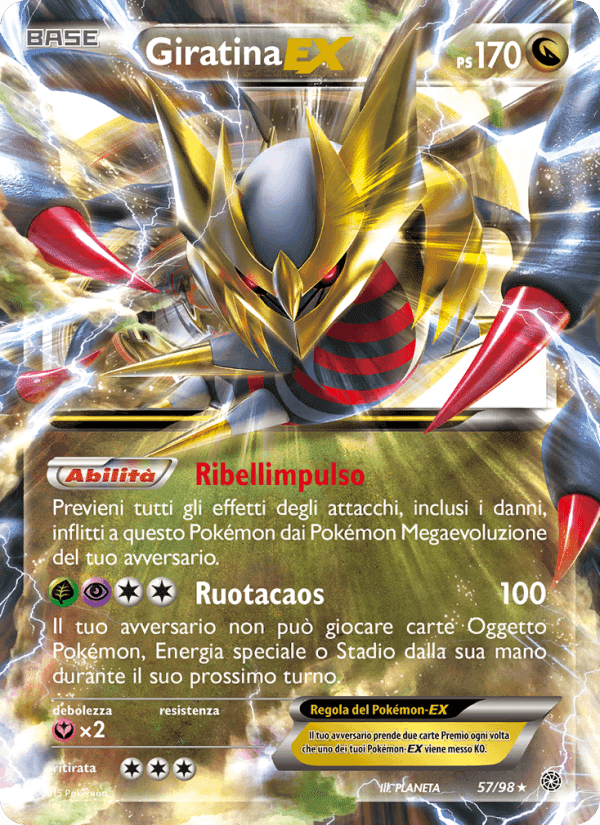 Giratina EX, carta 57 di Antiche Origini