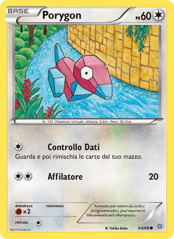 Porygon, carta 64 de Antiche Origini