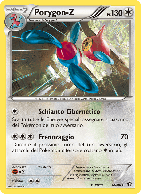 Porygon-Z, card 66 from Antiche Origini