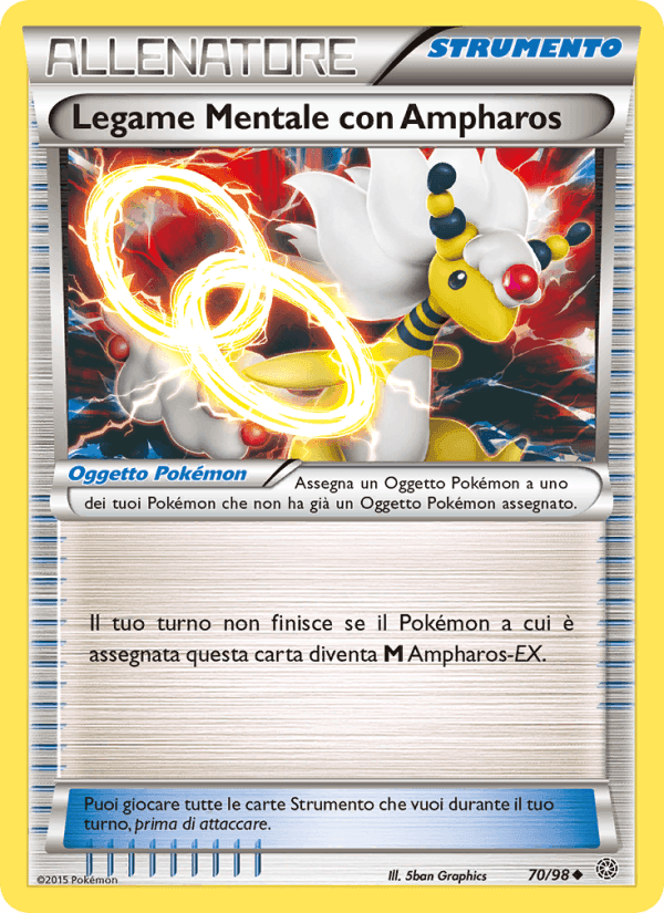 Legame Mentale con Ampharos, carta 70 di Antiche Origini