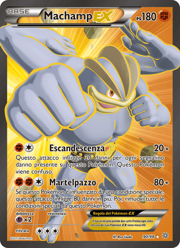 Machamp EX, carta 90 di Antiche Origini